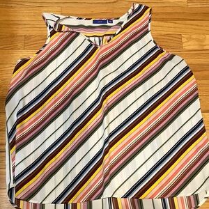 Apt. 9 Women's Multi-Color Diagonal Striped Blouse